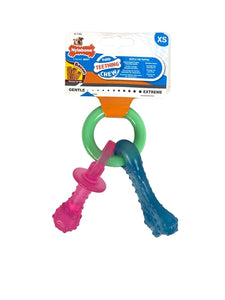 Nylabone Puppy Chew Bijtring Speen / Bot Puppyspeelgoed TOT 7 KG