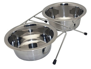 Happy Pet Voerbak Dubbel Met Onderstel 13,5 CM
