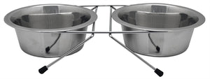 Happy Pet Voerbak Dubbel Met Onderstel 13,5 CM