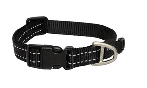 ROGZ FOR DOGS SNAKE HALSBAND ZWART