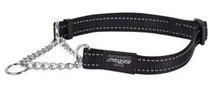 Rogz For Dogs Fanbelt Halfslip Halsband Zwart 20 Mmx34-56 Cm