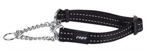 Rogz For Dogs Snake Halfslip Halsband Zwart 16 Mmx32-44 Cm