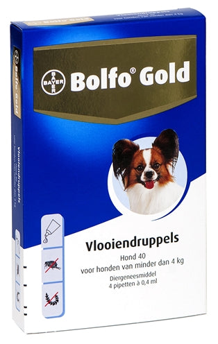 Bolfo Gold Hond Vlooiendruppels  40 2 PIPET