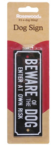 Rosewood Beware Of The Dog Waakbordje 15X5 CM