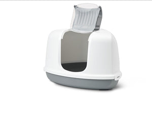 Savic Hoek Kattenbak Nestor Grijs / Wit 58,5X45,5X40 Cm