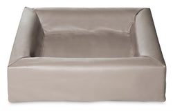Bia Bed Kunstleer Hoes Hondenmand Taupe Bia-2 60X50X12,5 Cm