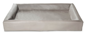 Bia Bed Kunstleer Hoes Hondenmand Taupe Bia-6 100X80X15 Cm