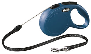 Flexi Rollijn Classic Cord Blauw S 8 Mtr