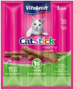 Vitakraft Cat-Stick Mini Kip / Kattengras 3 ST