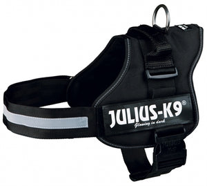 Julius K9 Power-Harnas / Tuig Voor Labels Zwart MAAT 1/66-85 CM