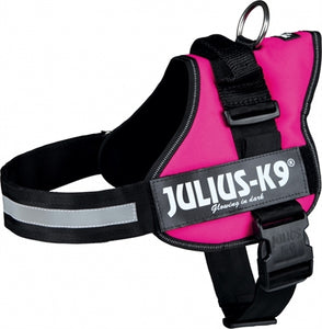 Julius K9 Power-Harnas / Tuig Voor Labels Fuchsia MAAT 1/66-85 CM