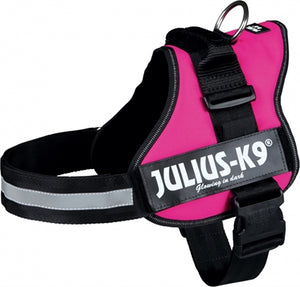 Julius K9 Power-Harnas / Tuig Voor Labels Fuchsia MAAT 2/71-96 CM