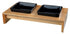 Trixie Voerset Keramiek Met Houten Onderstel Zwart 400 Ml 36X19X7 Cm