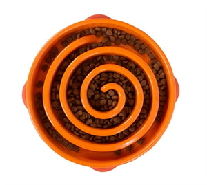Merkloos Slo-Bowl Feeder Coral Oranje 29X29X6 CM