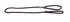 Martin Retrieverlijn Nylon Rond Zwart 13 Mmx180 Cm