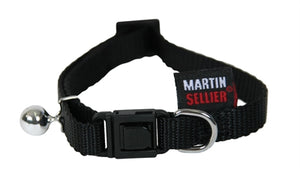 Martin Kattenhalsband Nylon Uni Zwart 20-30X1 CM