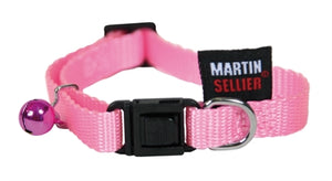 Martin Kattenhalsband Nylon Uni Roze 20-30X1 CM