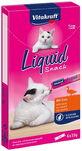 Vitakraft Cat Liquid Snack Eend & B-Glucaan 6 ST