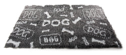 Martin Vetbed Dog Print Grijs / Wit Gerecycled 75X50 Cm