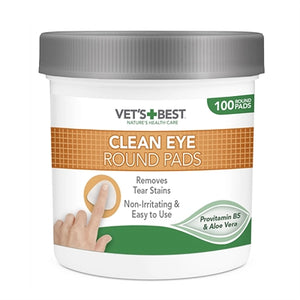 Vets Best Clean Eye Round Pads 100 St