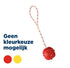 Trixie Bal Aan Touw Natuurrubber Drijvend Oranje 4,5 Cm / 35 Cm