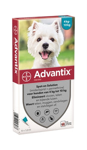 Bayer Advantix Spot On 100/500 4-10 KG - 6 PIP