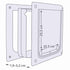 Trixie 2-Weg Hondenluik Wit S-M 30 X 36 Cm