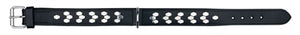 Trixie Halsband Hond Active Leer Met Applicaties Zwart 48-55X4 CM