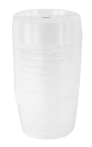 Merkloos Emmer Rond Met Dekstel 870 ML 10 ST