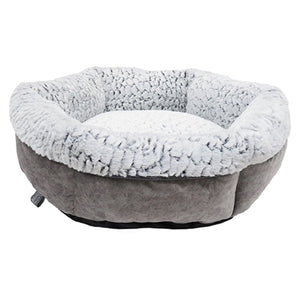Rosewood Hondenmand Luxury Plush Rond Grijs 48X48 CM