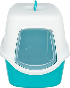 Trixie Kattenbak Vico Turquoise / Wit 56X40X40 Cm