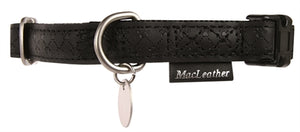 Macleather Halsband Zwart 45-70X2,5 Cm