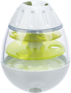 Trixie Roly Poly Snack Tuimel Ei Grijs / Lime Groen 13 CM