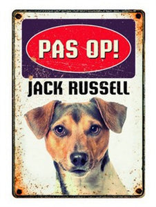 Plenty Gifts Waakbord Blik Jack Russell 15X21 CM