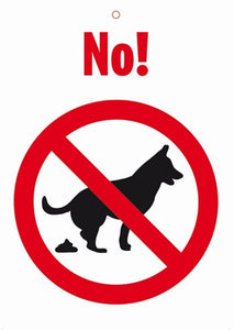 Plenty Gifts Waakbord Blik No Dogs 15X21 CM