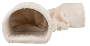 Trixie Speeltunnel Konijn / Cavia Pluche Beige 80X27X21 Cm
