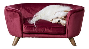 Enchanted Pet Enchanted Hondenmand / Sofa Romy Wijnrood 67,5X40,5X30,5 CM