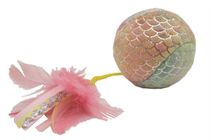 Cat 'N' Caboodle Happy Pet Mermaid Bal Groot Met Veren Roze 30X8X8CM