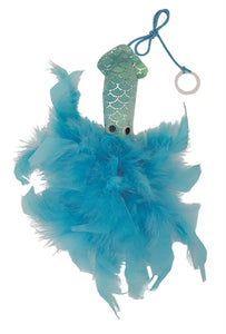 Cat 'N' Caboodle Happy Pet Mermaid Inktvis Met Veren Blauw 26X11X3CM