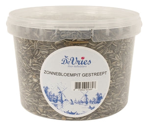 De Vries Zonnebloempit Gestreept 1,3 Kg