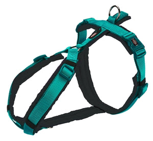 Trixie Hondentuig Premium Trekking Aqua Blauw / Grijs 53-64X2 CM
