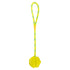 Trixie Bal Aan Touw Natuurrubber Drijvend Limegroen 7 Cm / 35 Cm