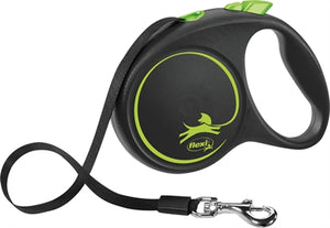 Flexi Rollijn Black Design Tape Groen  M 5 Mtr Tot 25 Kg