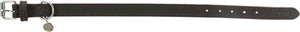 Trixie Halsband Hond Rustic Vetleer Donkerbruin 27-34X1,8 CM