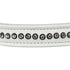 Trixie Halsband Hond Active Comfort Met Strass Steentjes Leer Wit 20-24X1,2 CM