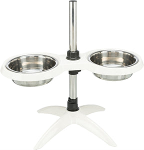 Trixie Voerstandaard Hondenbar Melamine / Rvs Wit 2X21 CM 1,6 LTR