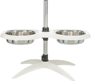 Trixie Voerstandaard Hondenbar Melamine / Rvs Wit 2X25 CM 2,4 LTR