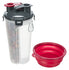 Trixie Waterfles / Voerfles Inclusief Reisbak Kunststof / Silicone 2X350 Ml 11X11X23 Cm