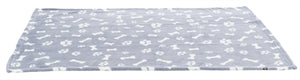 Trixie Hondendeken Kenny Fleece Bot / Pootjes Blauw 75X50 Cm
