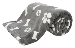 Trixie Hondendeken Kenny Fleece Bot / Pootjes Grijs 100X75 Cm